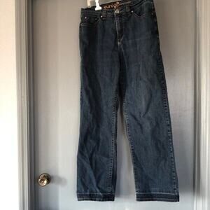 EURO Tummy Control High Rise Blue Jeans Women’s Size 8 Tummy Control DAMAGED